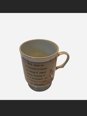 Lefton - Vintage China Serenity Prayer Mug